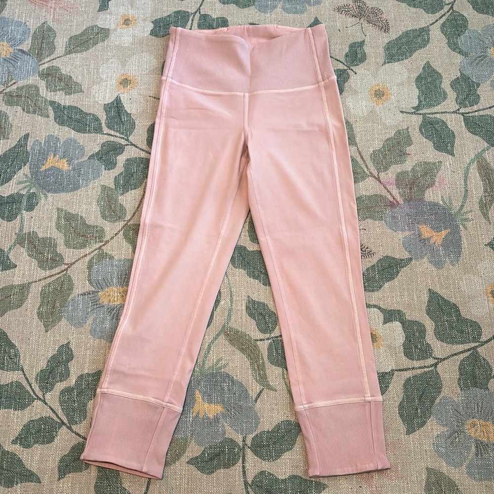 Pink lululemon leggings 23” inseam